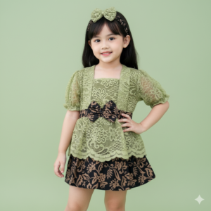 kebaya kinan warna hijau