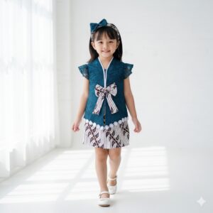 Kebaya Reyna warna Biru Emerald