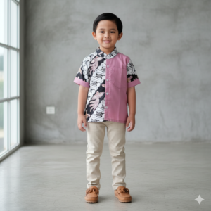 kemeja batik anak